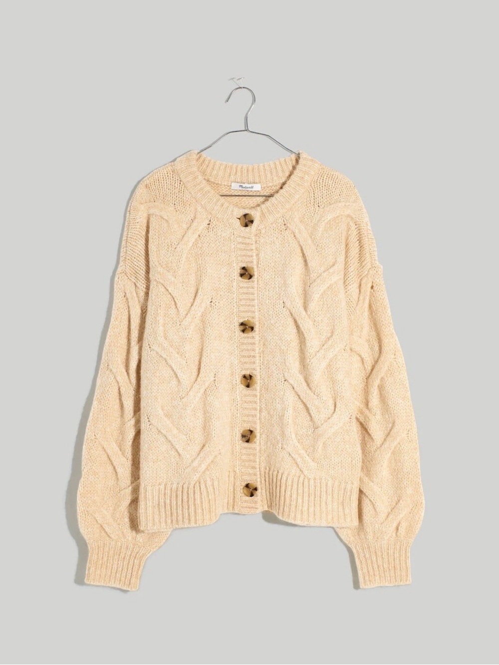 Madewell Cable Ashmont sweater Size M oversized
